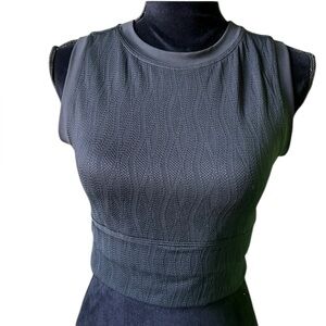 Sage Collective Womens‎ Black sleeveless cropped tank athletic top Medium